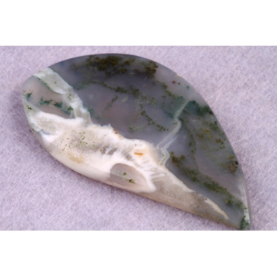 Kabošon Moss Agate č.5230 (55x28x6mm)