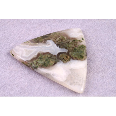 Kabošon Moss Agate č.5238 (45x35x6mm)