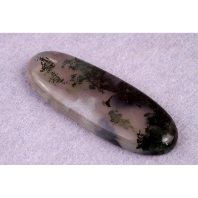 Kabošon Moss Agate č.5243 (49x17x6mm)