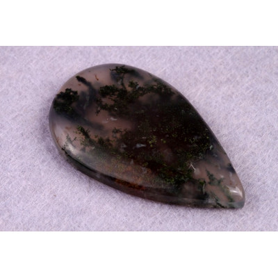 Kabošon Moss Agate č.5244 (45x26x6mm)
