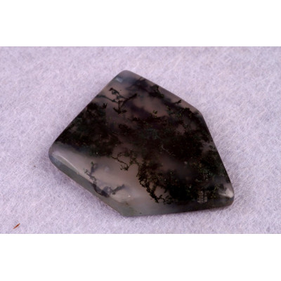 Kabošon Moss Agate č.5246 (35x27x6mm)