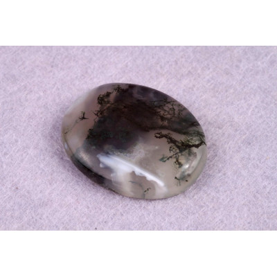 Kabošon Moss Agate č.5248 (30x24x6mm)