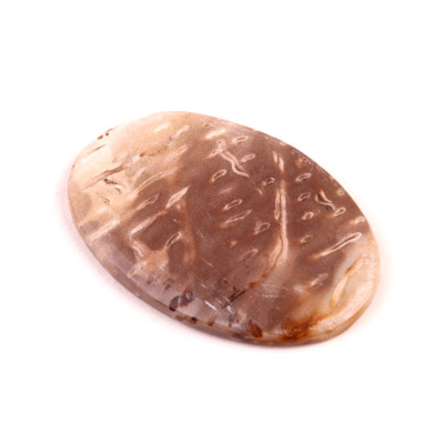 Kabošon Palmový Achát  č.5255 (44x29x5mm)