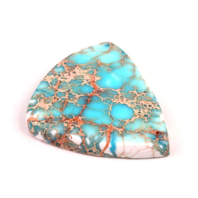 Kabošon Syntetický Tyrkys č.5277 (44x38x7mm)