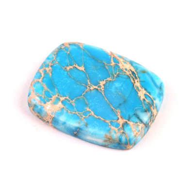 Kabošon Syntetický Tyrkys č.5278 (39x30x7mm)