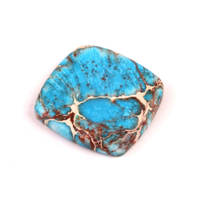 Kabošon Syntetický Tyrkys č.5282 (34x33x6mm)