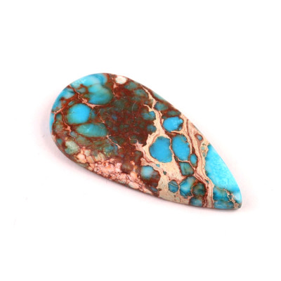 Kabošon Syntetický Tyrkys č.5284 (46x23x6mm)