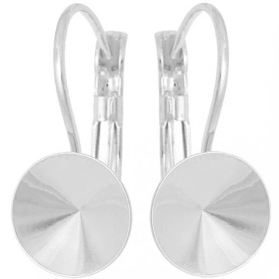 Náušnice Rivoli 14mm rhodium (7589)