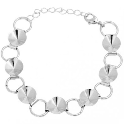 Náramek Rivoli 7x12mm Rhodium (9191)