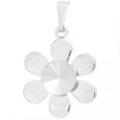 Přívěsek kytička LUX Rivoli 8mm Rhodium (10112)