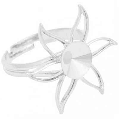 Prsten LILIE Rivoli 8mm Rhodium (10348)