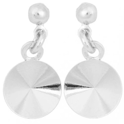 Náušnice bimbací Rivoli 12mm Rhodium (10512)
