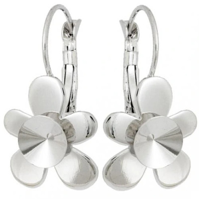 Náušnice DUMMY Rivoli 8mm Rhodium (11073)