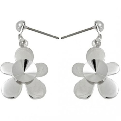 Náušnice bimbací DUMMY Rivoli 8mm Rhodium (11074)