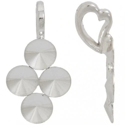 Přívěsek závěs HEART Rivoli 4x6mm Rhodium (11412)