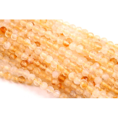 Broušené minerální korálky Citrine č.355 (3mm)