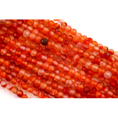 Broušené minerální korálky Carnerian č.359 (3mm)