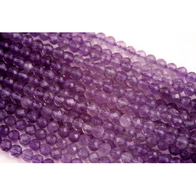Broušené minerální korálky Amethyst č.371 (3mm)