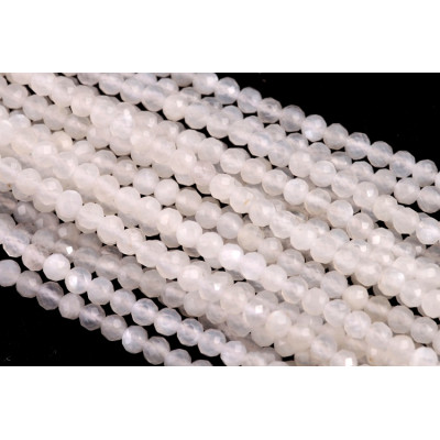 Broušené minerální korálky Moon Stone č.374 (3mm)