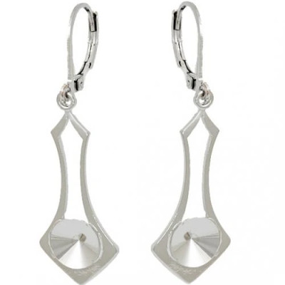 Náušnice bimbací Rivoli 8mm fili Rhodium (12197)