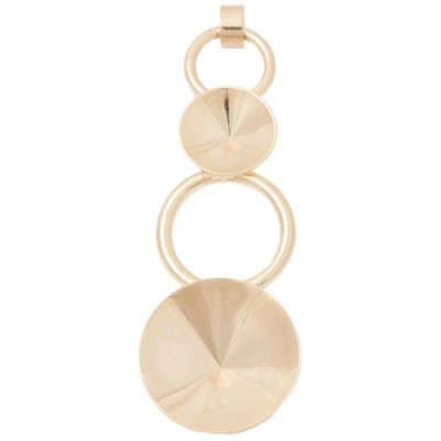 Přívěsek RING rivoli 8+12mm Rose Gold (18351)