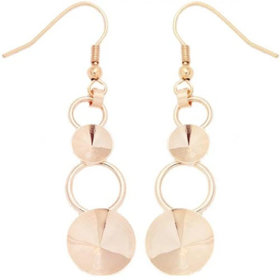 Náušnice RING rivoli 8+12mm Rose Gold (18352)