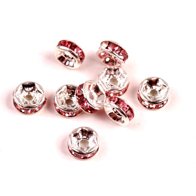 Rondelka Růžová 6mm č.31 (10ks)