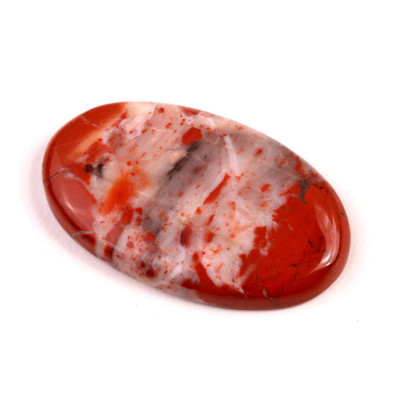 Kabošon Red Jaspis č.418 (40x25x6mm)