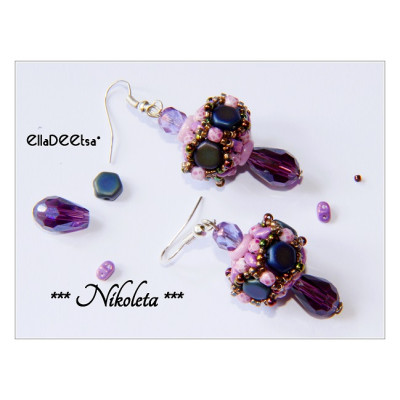 Náušnice Nicoleta č.598 - stavebnice