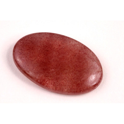 Kabošon Strawberry quartz č.577 (33x21x6mm)