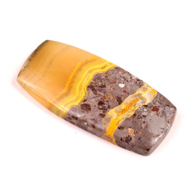 Kabošon Bumblebee Jasper č.5476 (42x20x5mm)