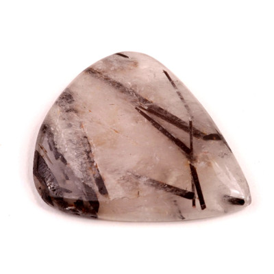 Kabošon Black Rutile č.2129 (40x35x6mm)