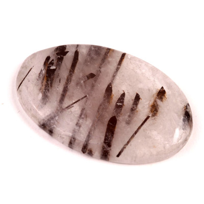 Kabošon Black Rutile č.4144 (45x29x6mm)