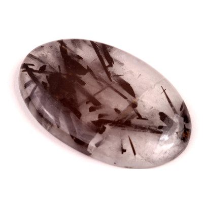 Kabošon Black Rutile č.4147 (51x32x7mm)