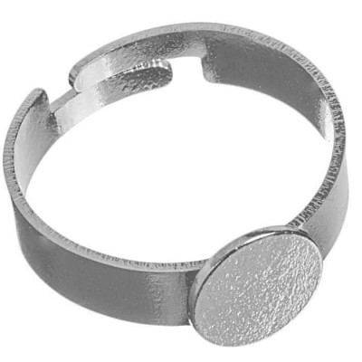 Prstýnek s ploškou 6mm ocel č.3