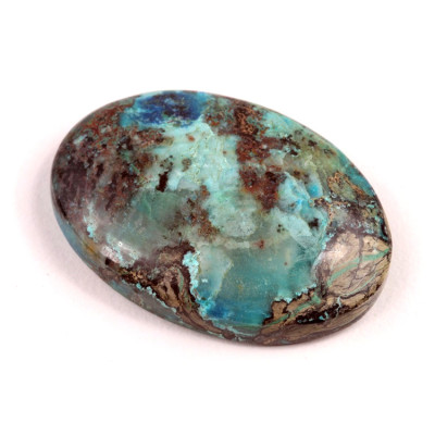 Kabošon Crystal Chrysocolla č.5334 (38x26x7mm)