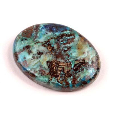 Kabošon Crystal Chrysocolla č.4660 (37x28x7mm)