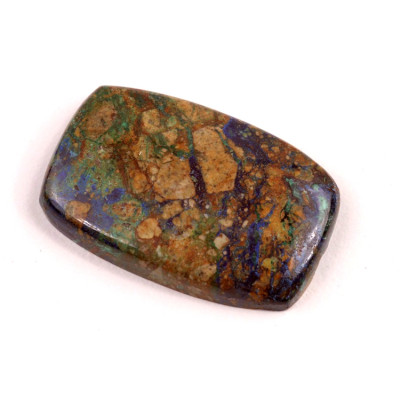Kabošon Azurite č.1553 (34x22x6mm)
