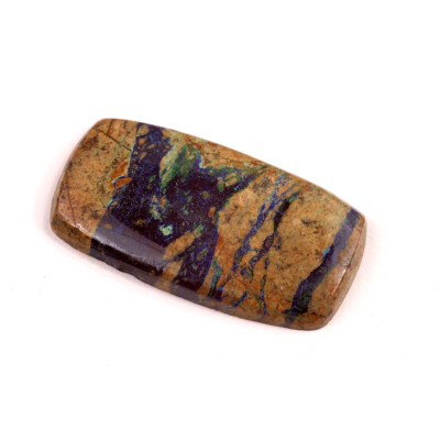 Kabošon Azurite č.1563 (34x18x4mm)