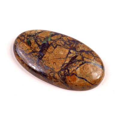 Kabošon Azurite č.1569 (38x21x5mm)