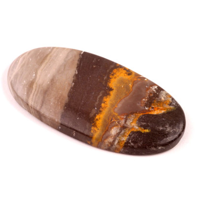 Kabošon Bumblebee Jasper č.2689 (59x30x7mm)