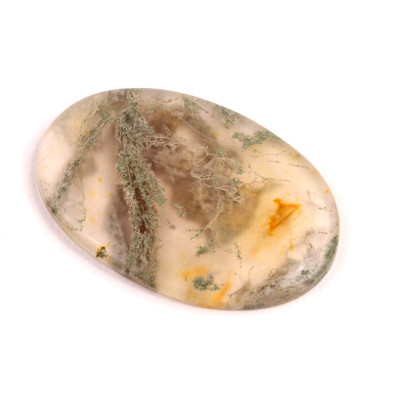 Kabošon Red Moss Agate č.2705 (39x26x4mm)