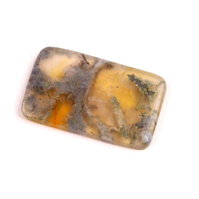 Kabošon Red Moss Agate č.2716 (33x21x3mm)