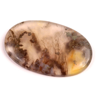 Kabošon Red Moss Agate č.2719 (45x29x5mm)