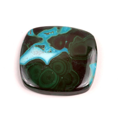 Kabošon Malachite Chrysocolla č.290 (32x32x5mm)