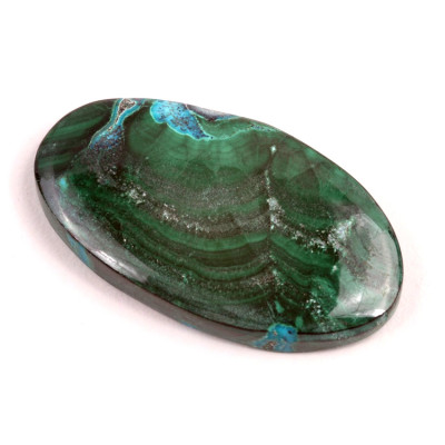Kabošon Malachite Chrysocolla č.292 (43x25x6mm)