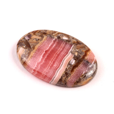 Kabošon Rhodochrosite Pyrite č.2964 (37x23x6mm)