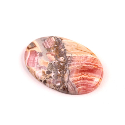 Kabošon Rhodochrosite Pyrite č.2970 (33x21x5mm)