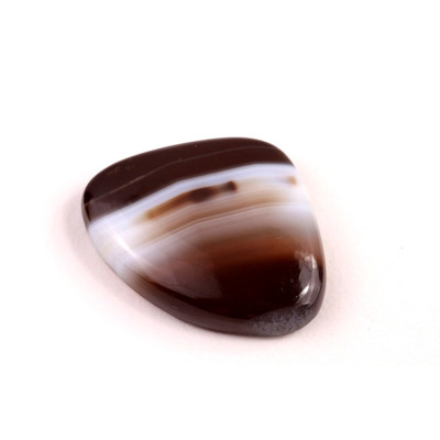 Kabošon Black Banded Agate č.2462 (30x23x6mm)