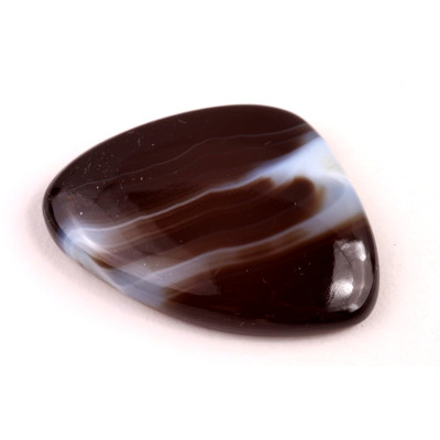 Kabošon Black Banded Agate č.2465 (39x28x7mm)